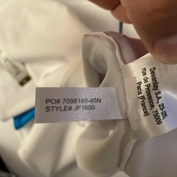 LACOSTE SPORT WOMENS WHITE BLUE SKIRT SIZE 42 - Picture 9 of 9